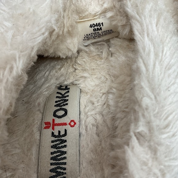 Minnetonka Suede Shearling Slip On Mules 8M Cozy Winter‎ Shoes Comfort Clogs - Picture 9 of 10